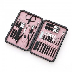Pink Color Manicure pedicure kit 18pcs - Coin Surgical